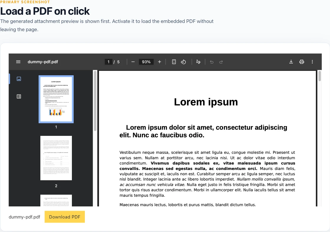 File element after loading the PDF in the browser-native inline viewer.